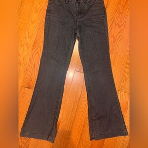 90s vintage distressed Women's grey low rise bootcut Jeans